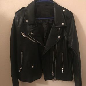 BlankNYC Vegan leather moto jacket